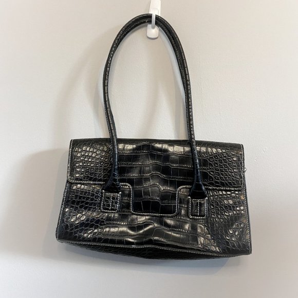 Tommy Hilfiger | Black Vintage Faux Leather Handbag - Picture 2 of 8